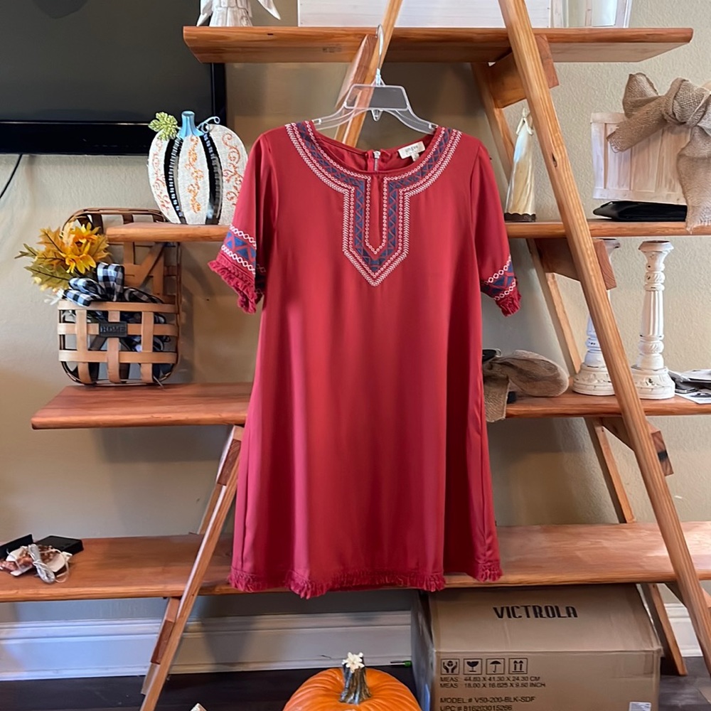 Red/Burnt Orange NWOT Umgee Size S